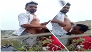 Ek horny desi launda, village ki slut ko face fuck kar raha hai.