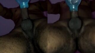 Paagalpan ki hadd tak lust, fulfilled by fucking a water bottle video.