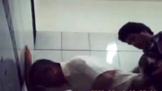 Public restroom mein ek old uncle aur young banda doggy style sex kar rahe the.